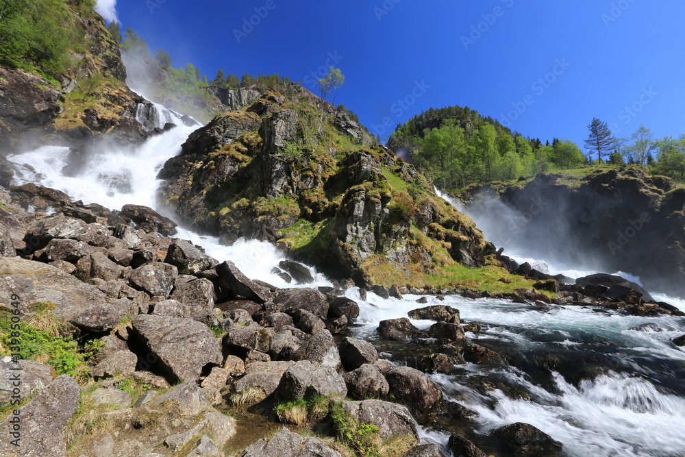 Norwegen, Latefossen Norwegen, Latefossen