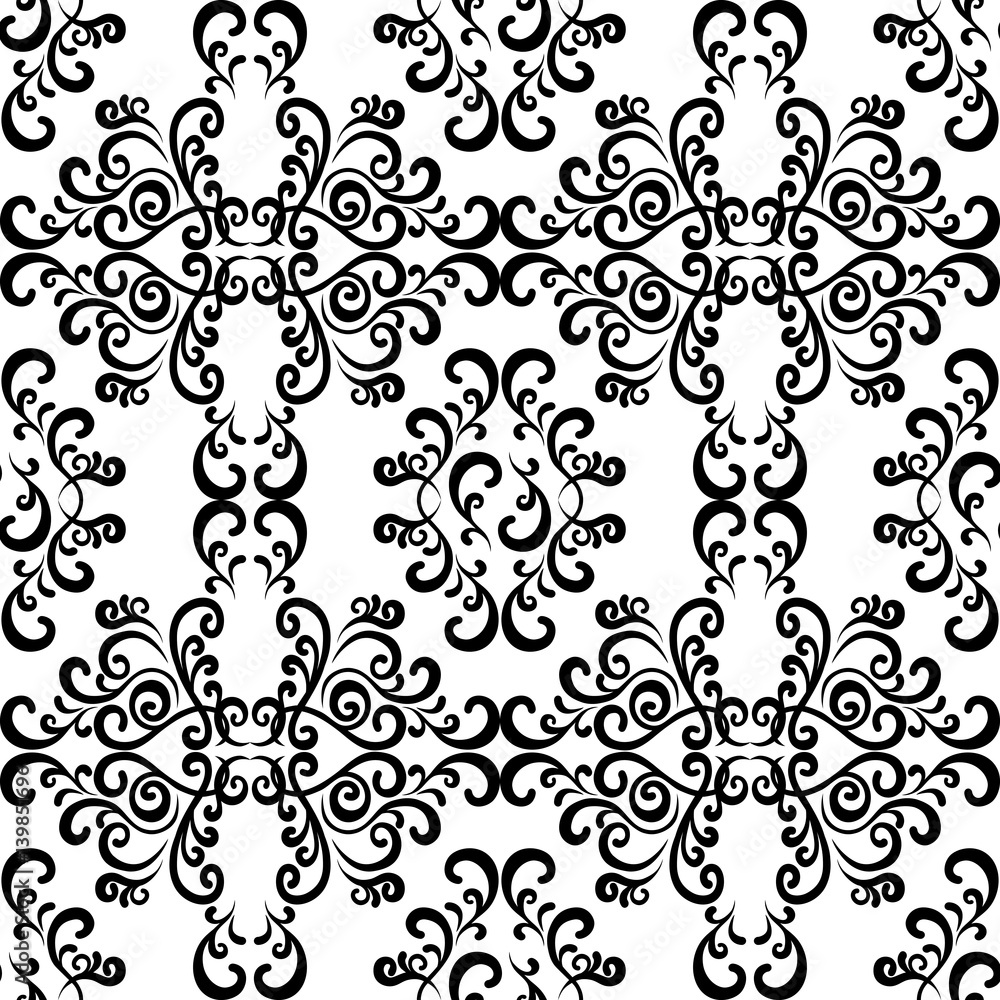Vignette. Symmetric decor element for creating a design in vintage style. Baroque ornament for creating wallpaper and textile products.. Vignette. Symmetric decor element for creating a design in vintage style. Baroque ornament for creating wallpaper and textile products..