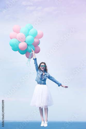 Beautiful young woman with ...