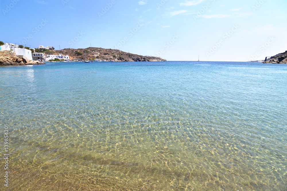 Faros beach at Sifnos island Cyclades Greece