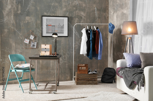 Interior of a teenage boy's...