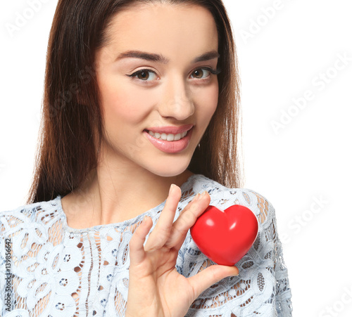 Beautiful young woman with ...