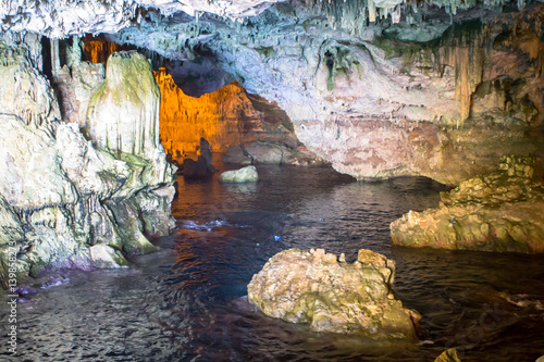 Konstfotografi Inside the Cave of Neptune on Sardinia, Italy