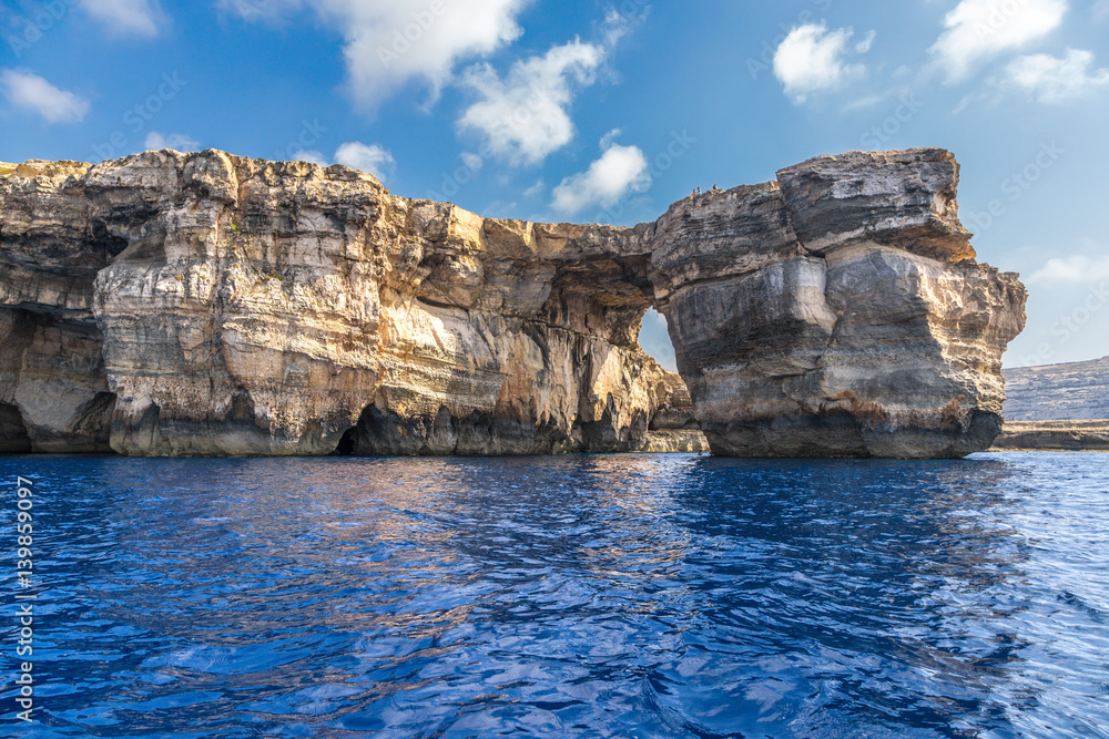 Malta, the island of Gozo. Azure Window a few months before the collapse