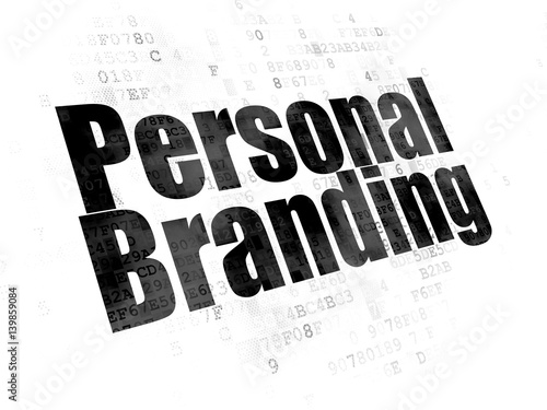 Marketing concept  Personal Branding on Digital background