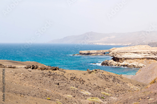 Rock arch near La Pared in Fuerteventura - Punta de Guadelupe, Canary Islands, Spain