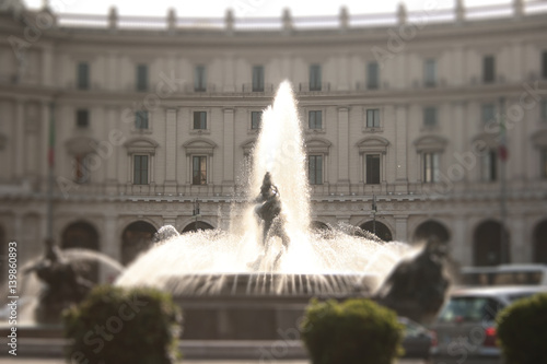 fontana delle Naiadi - piazza della repubblica - rome photo