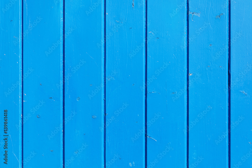 Blue painted wooden wall Blue painted wooden wall