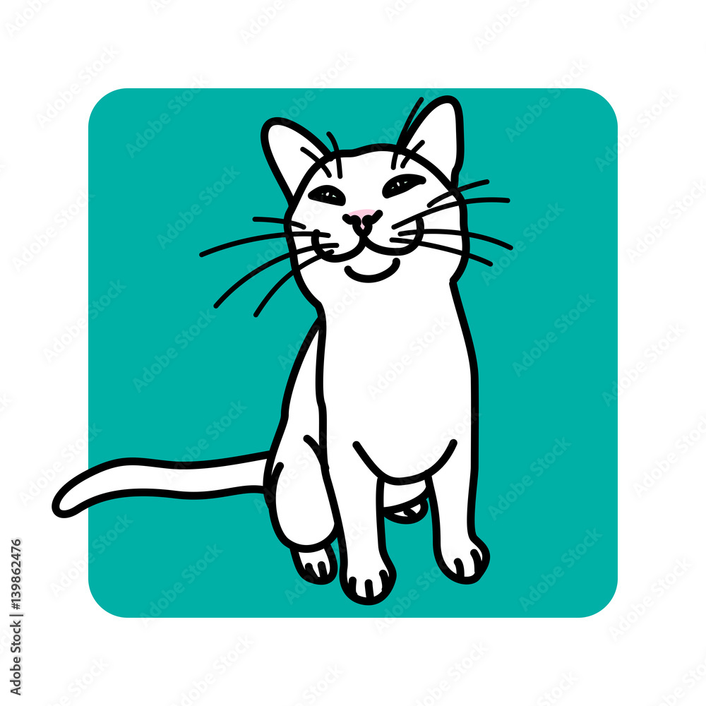 Obraz premium Illustration of cat