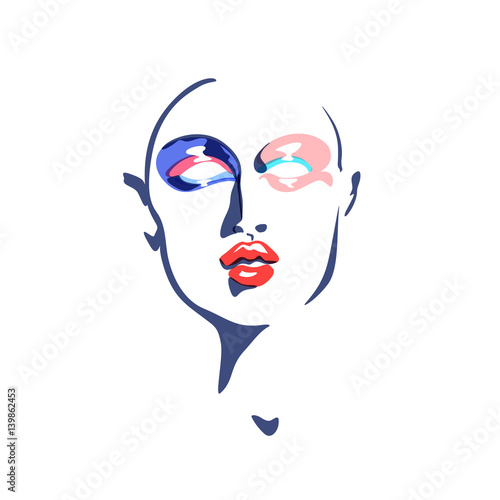 Abstract female face