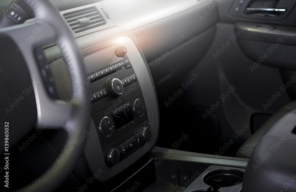 Clean Modern Car Interior