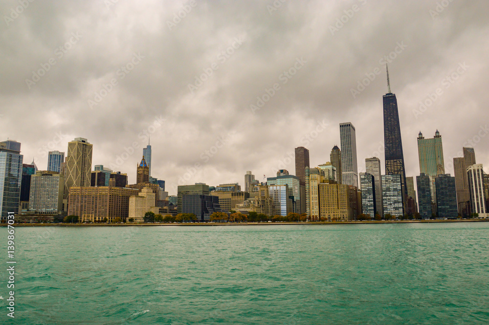 overview of chicago city in the state of Illinois