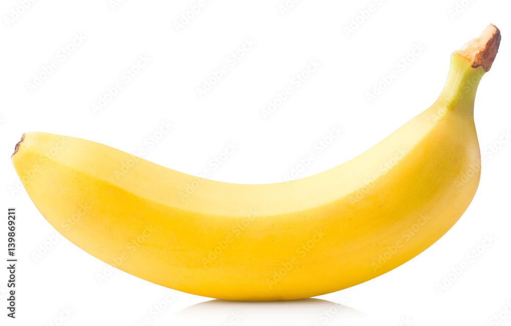 Fresh tasty banana on a white background, isolated. High quality photos