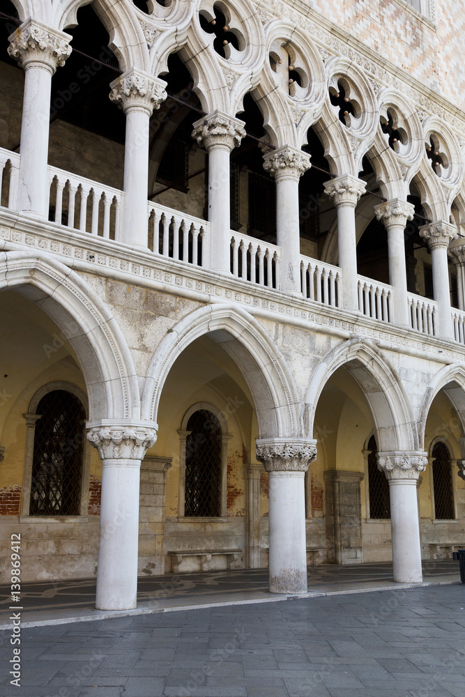 Arches, Doge Palace, Venice, Italy