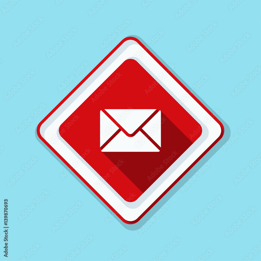 Mail button illustration Mail button illustration