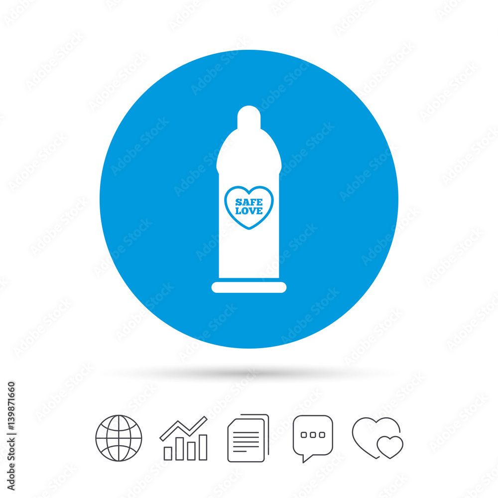 Condom safe sex sign icon. Barrier contraceptive. Condom safe sex sign icon. Barrier contraceptive.