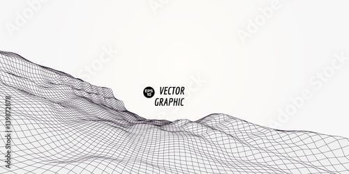 abstract vector landscape