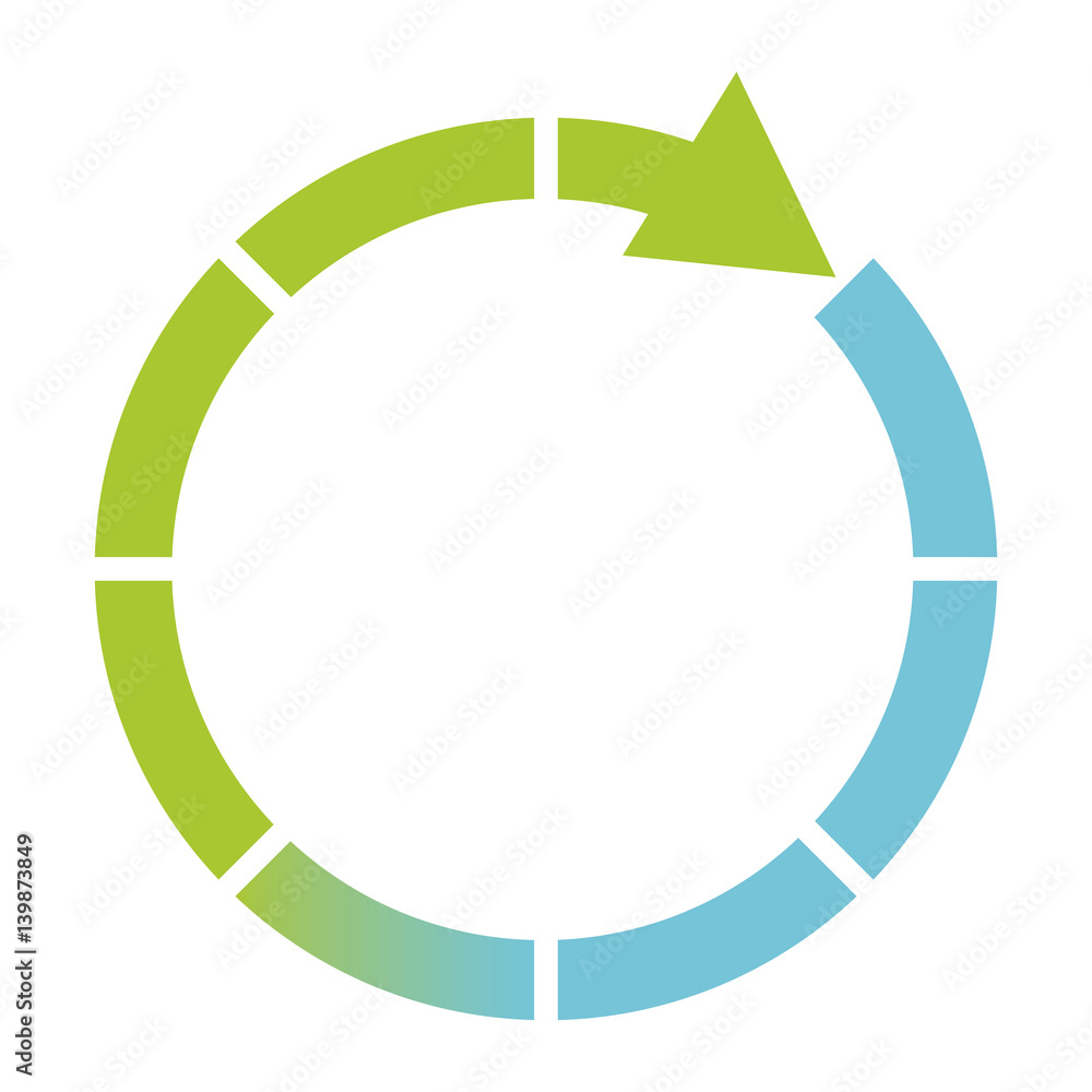 green and blue cycle icon, vector illustraction design image green and blue cycle icon, vector illustraction design image