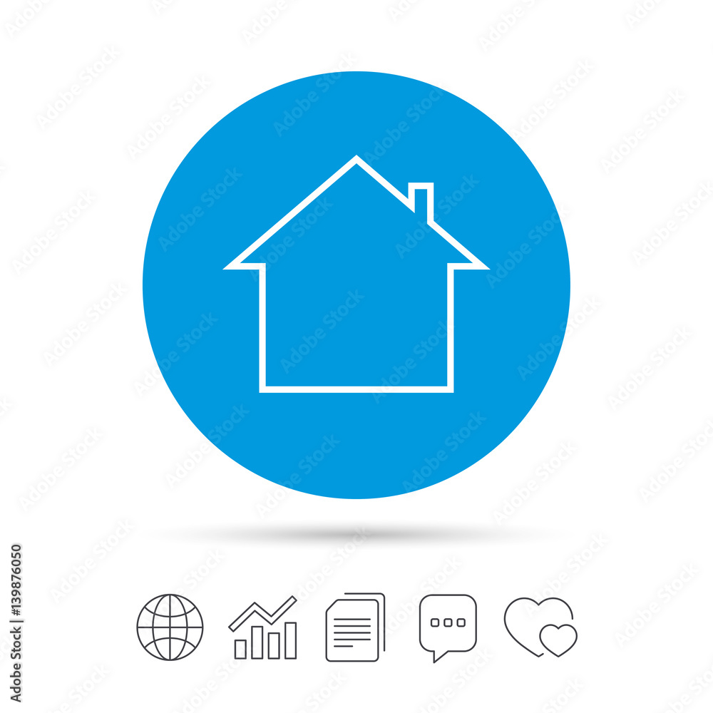 Home sign icon. Main page button. Navigation. Home sign icon. Main page button. Navigation.