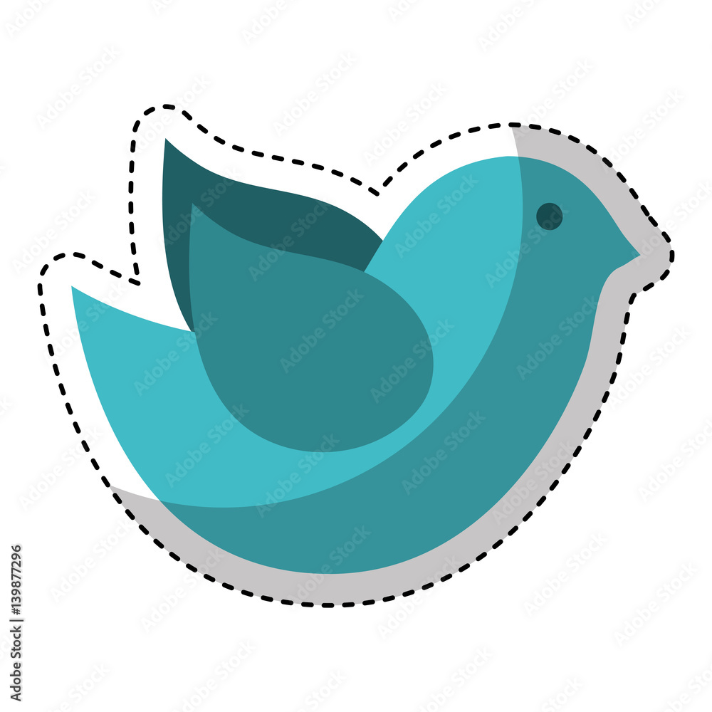 Naklejka premium cute bird isolated icon vector illustration design