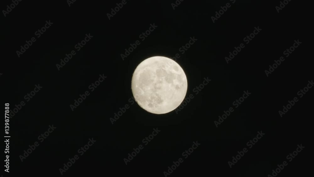 Mysterious night sky with full moon Mysterious night sky with full moon