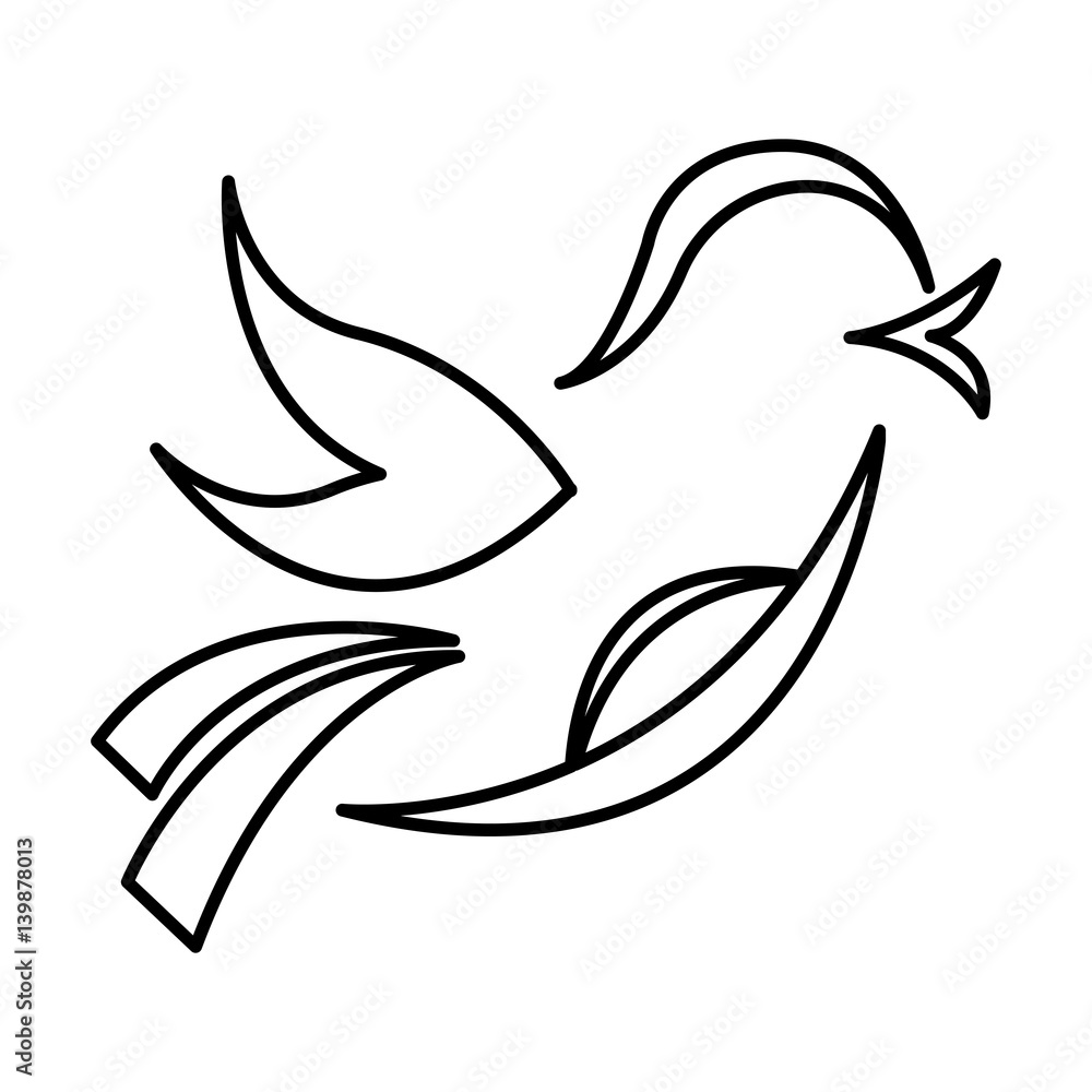 cute bird isolated icon vector illustration design