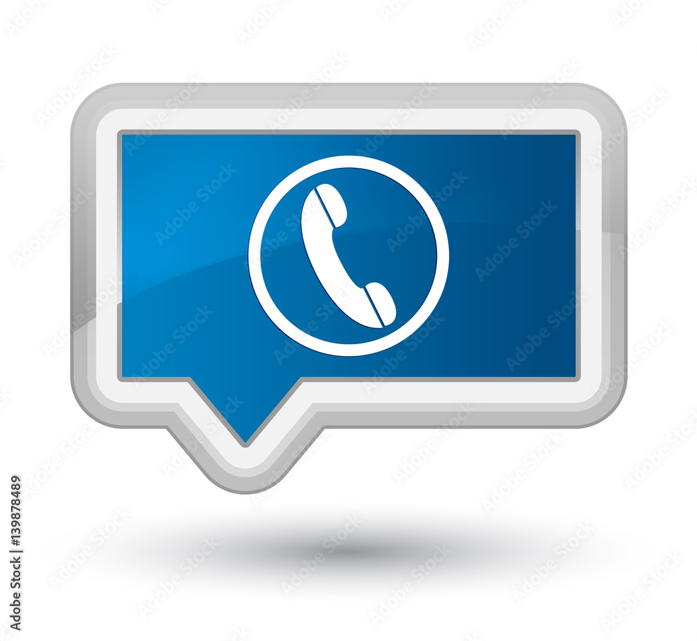Phone icon prime blue banner button Phone icon prime blue banner button