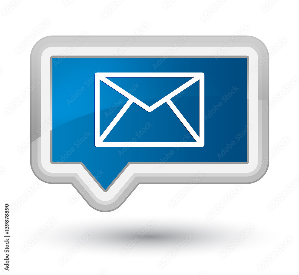 Email icon prime blue banner button Email icon prime blue banner button