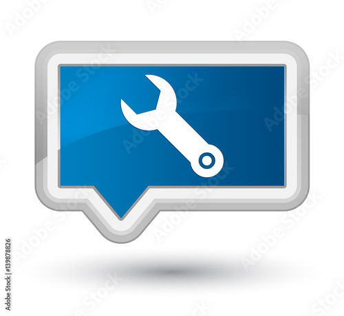 Wrench icon prime blue banner button