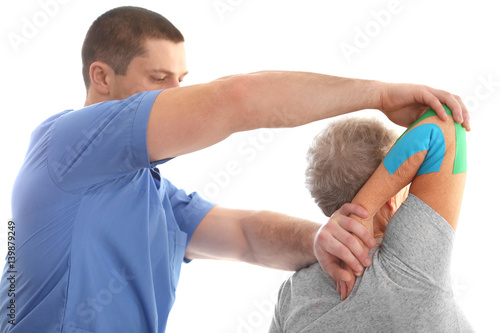 Physiotherapist working wit...