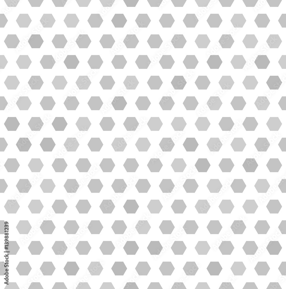 Hexagon pattern. Vector seamless background