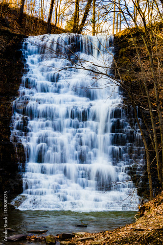 Water is flowing