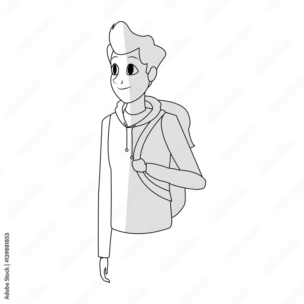 man cartoon icon over white background. vector illustration man cartoon icon over white background. vector illustration