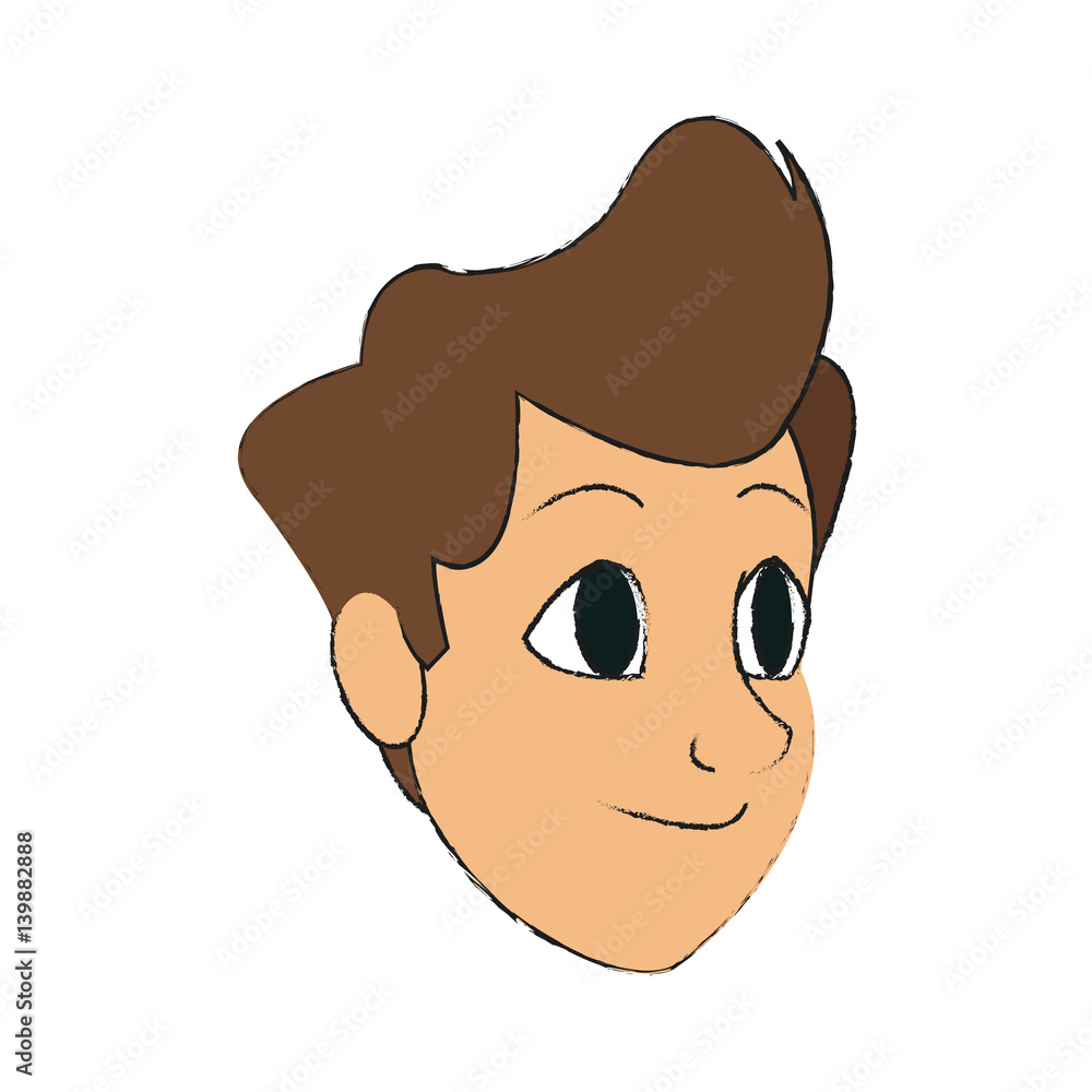 man cartoon icon over white background. colorful design. vector illustration man cartoon icon over white background. colorful design. vector illustration