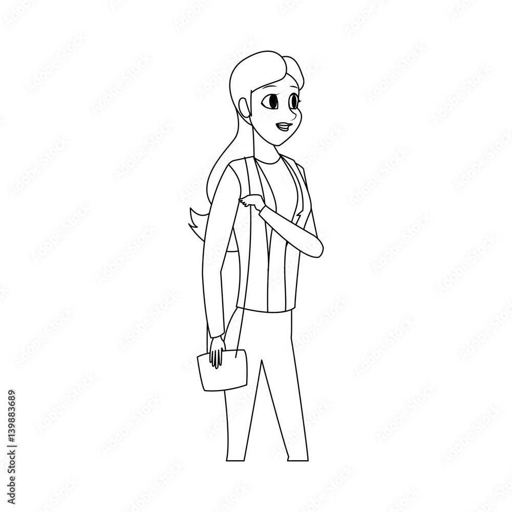 pretty young woman icon image vector illustration design pretty young woman icon image vector illustration design