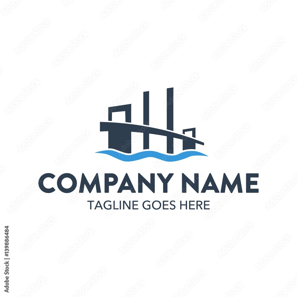 Bridge Unique Logo Template Bridge Unique Logo Template