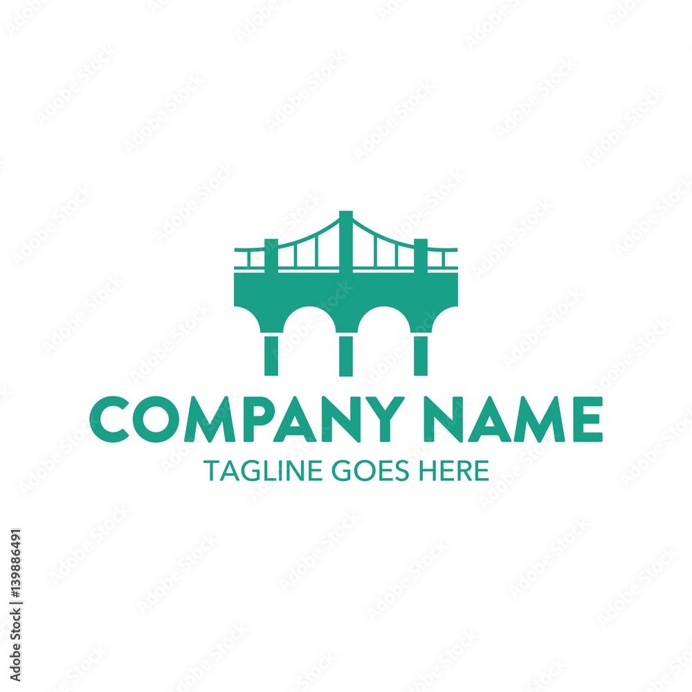 Bridge Unique Logo Template
