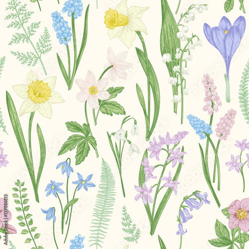 Seamless floral pattern.