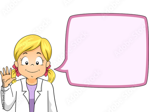 Kid Girl Scientist Speech B...