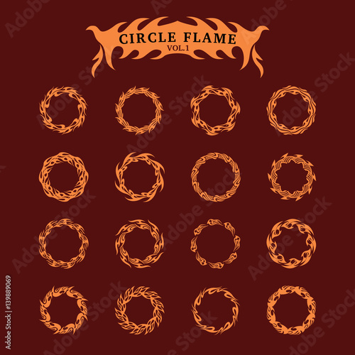 Circle Decorative Flame
