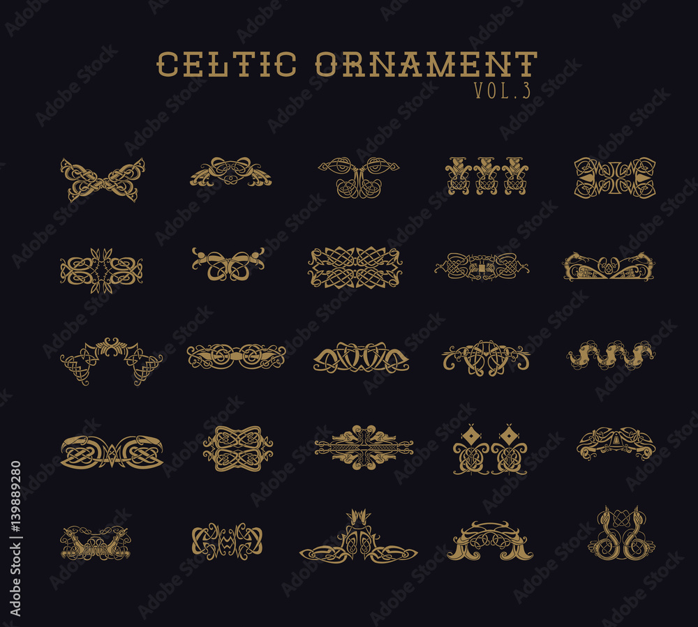 celtic ornament set