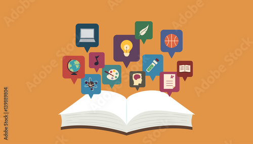 Icon Illustration Book Topics
