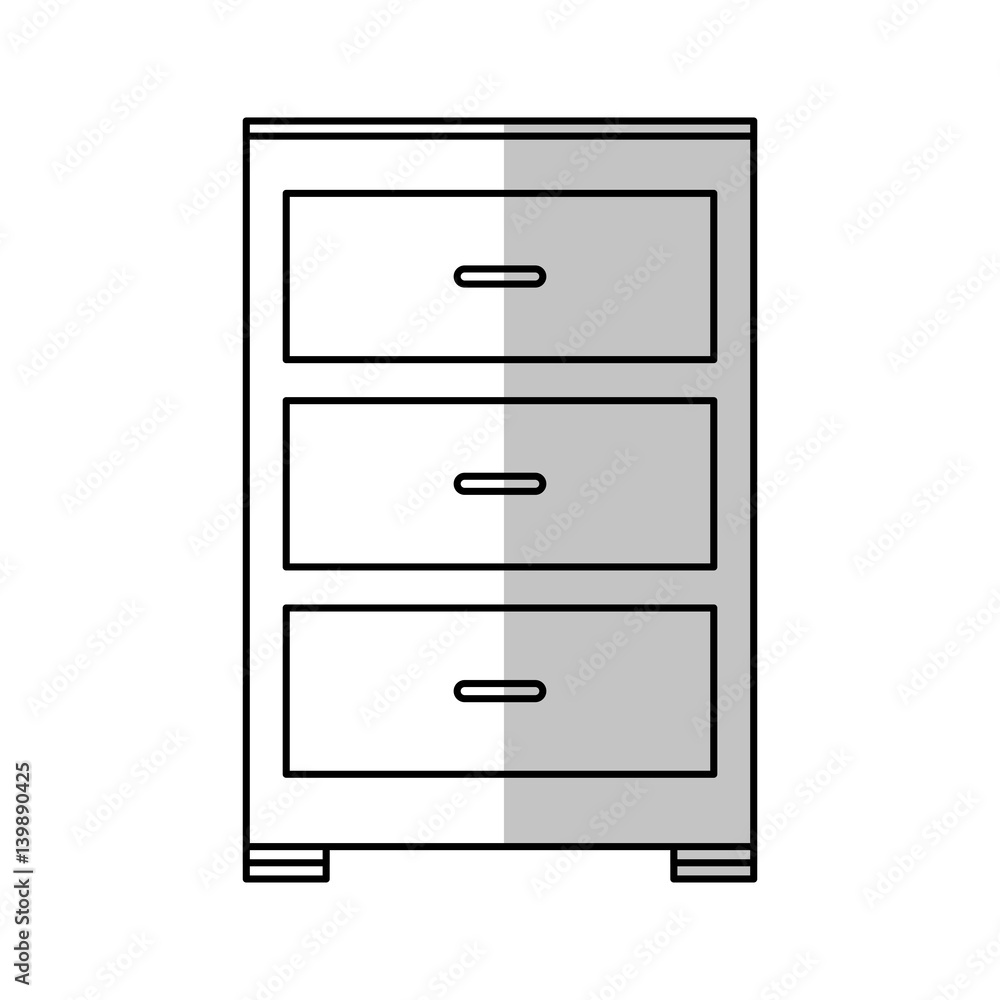 drawer icon over white background. vector illustration drawer icon over white background. vector illustration