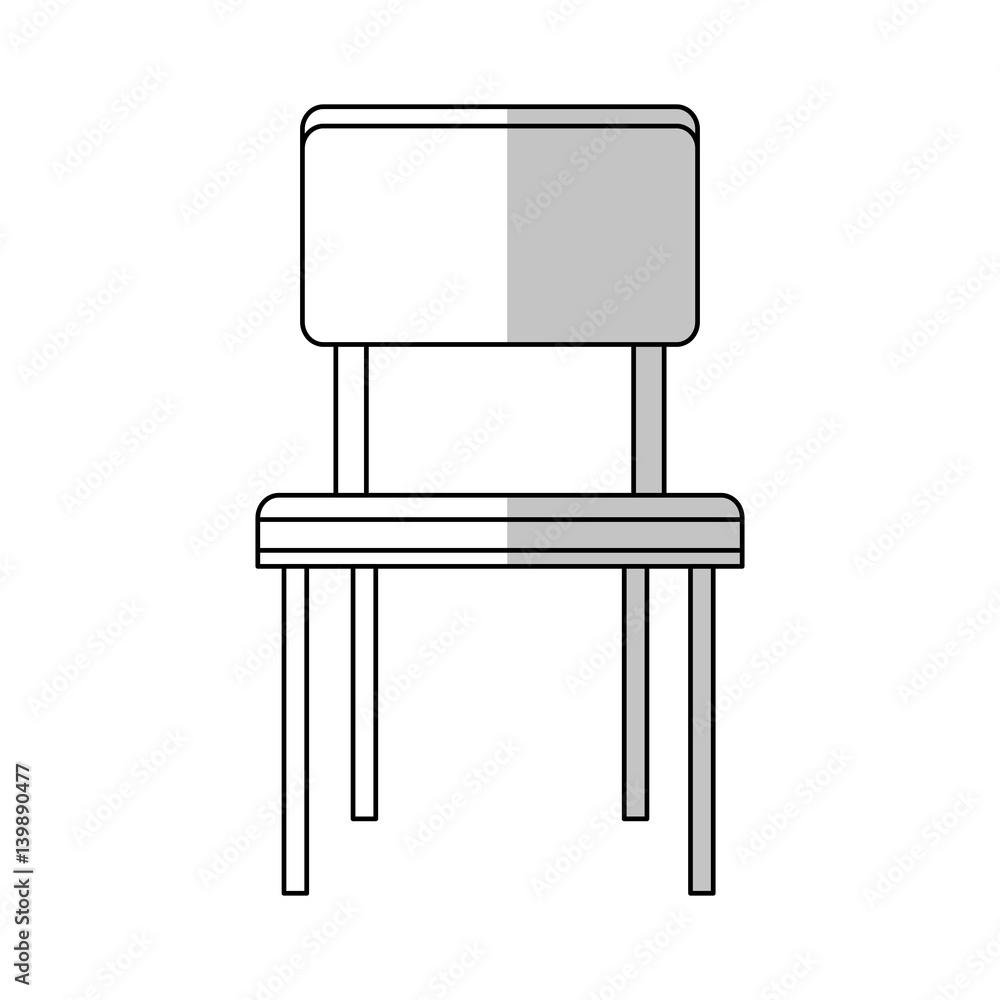 chair icon over white background. vector illustration chair icon over white background. vector illustration