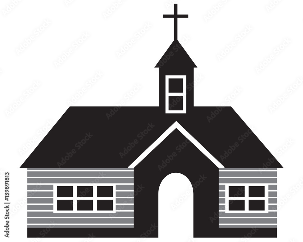 Church Icon Black