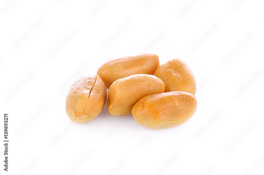 peanut on white background peanut on white background