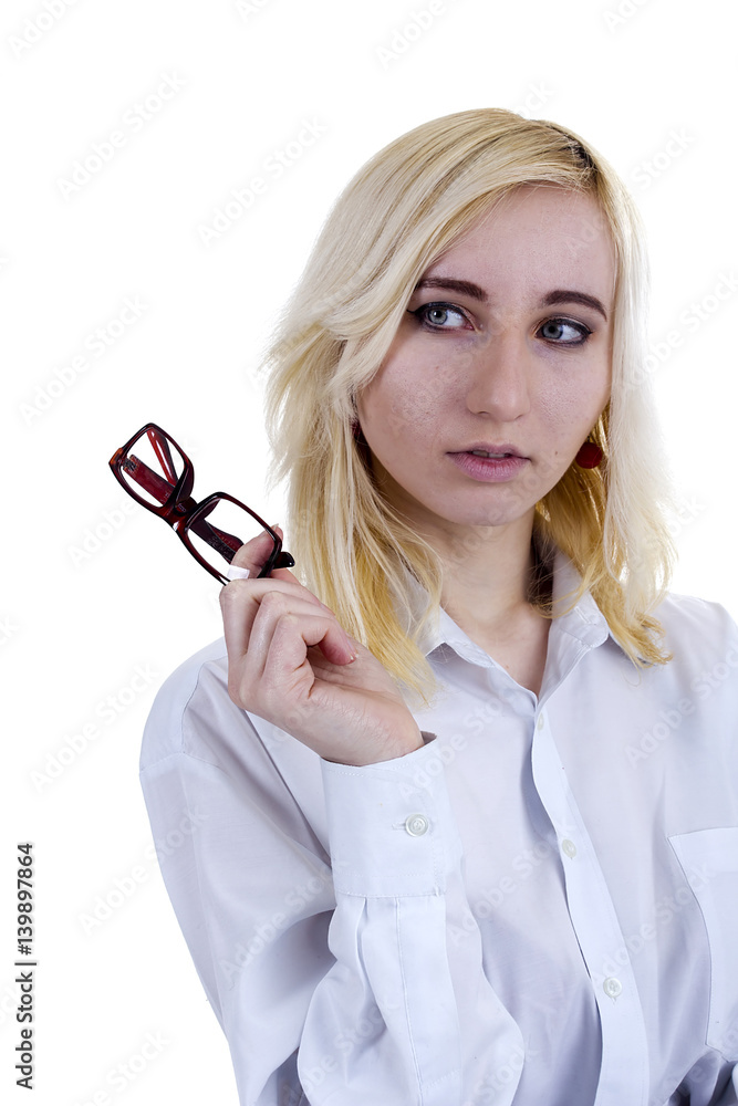 Portrait of a young business woman Portrait of a young business woman