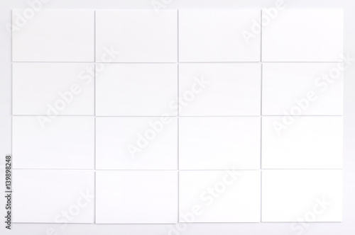 Business cards isolated on white