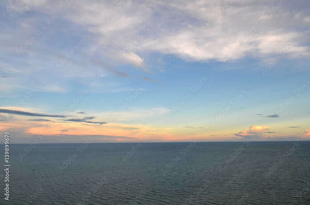Blue sea and sky background. Adriatic sea