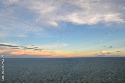 Blue sea and sky background. Adriatic sea
